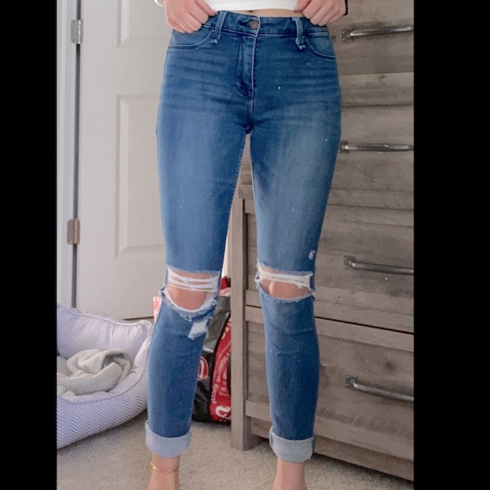 abercrombie ripped jeggings